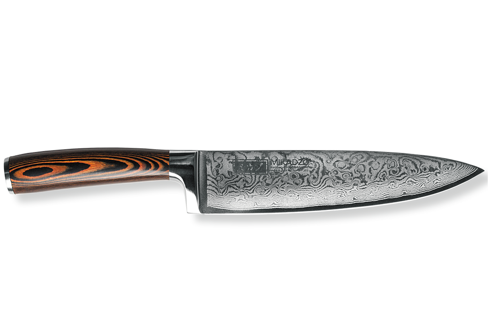 "Шеф" нож Mikadzo Damascus Suminagashi