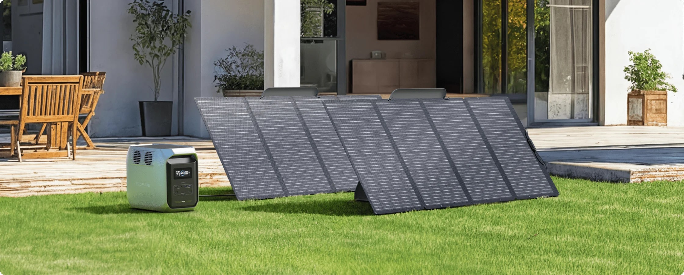 Зарядка EcoFlow DELTA 3 1500 от солнечной панели