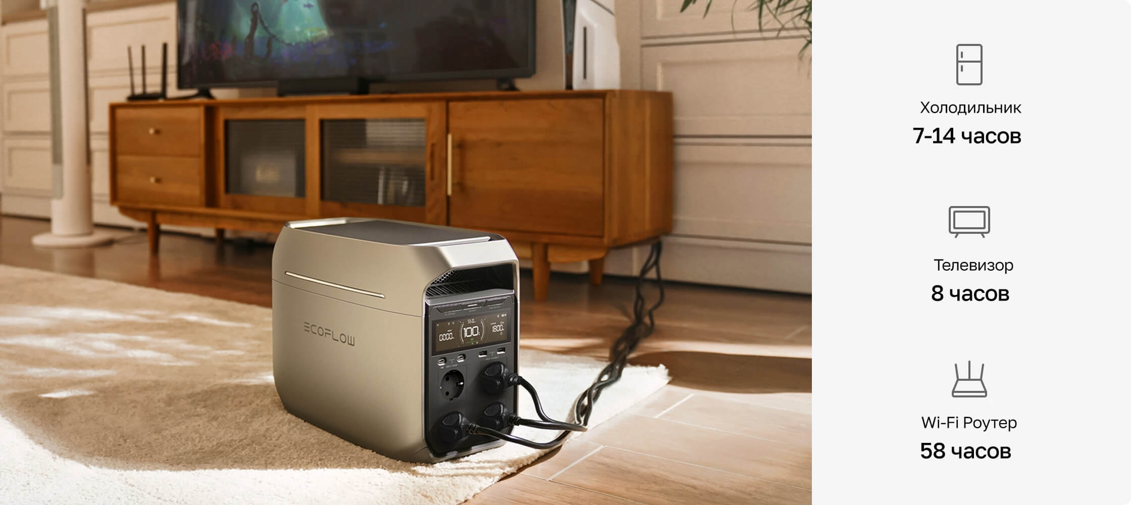 EcoFlow DELTA 3 для дома