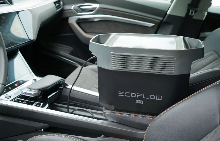 EcoFlow DELTA Mini. Зарядка от автомобиля