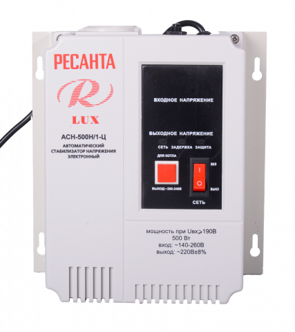Стабилизатор напряжения Ресанта АСН-500Н/1-Ц Lux - Фото1