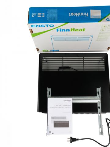 Конвектор электрический Ensto EPHBMB02PR 250Вт (черный, механический термостат, вилка) - Фото3