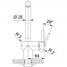 Кухонный смеситель нерж Franke Atlas Neo с выдв. шлангом