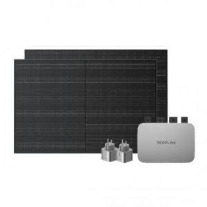 Комплект EcoFlow микроинвертор 800 Вт + 2 жесткие солнечные панели 400 Вт