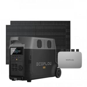 Комплект EcoFlow DELTA Pro + микроинвертор 800 Вт + 2 жесткие солнечные панели 400 Вт