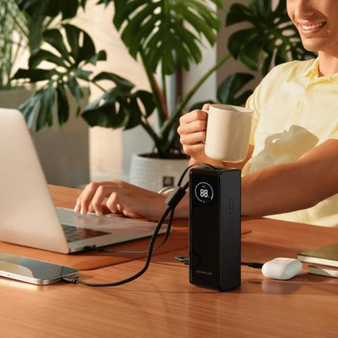 Повербанк EcoFlow RAPID 25k (25 000 мАч, 170 Вт, со встроенным и выдвижным кабелями 100 Вт) - Фото9