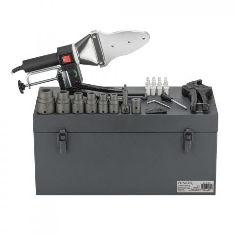 Паяльник для пластиковых труб FUSION SF3-S2 (700вт, +50/+300˚C, кейс металл, расширенная комплектация) - Фото0
